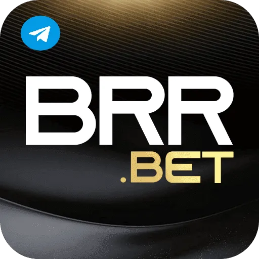 Imagem promovendo o canal oficial da brrbet no Telegram